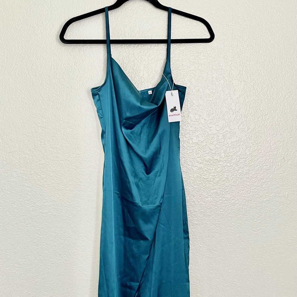 Green Slip Dress